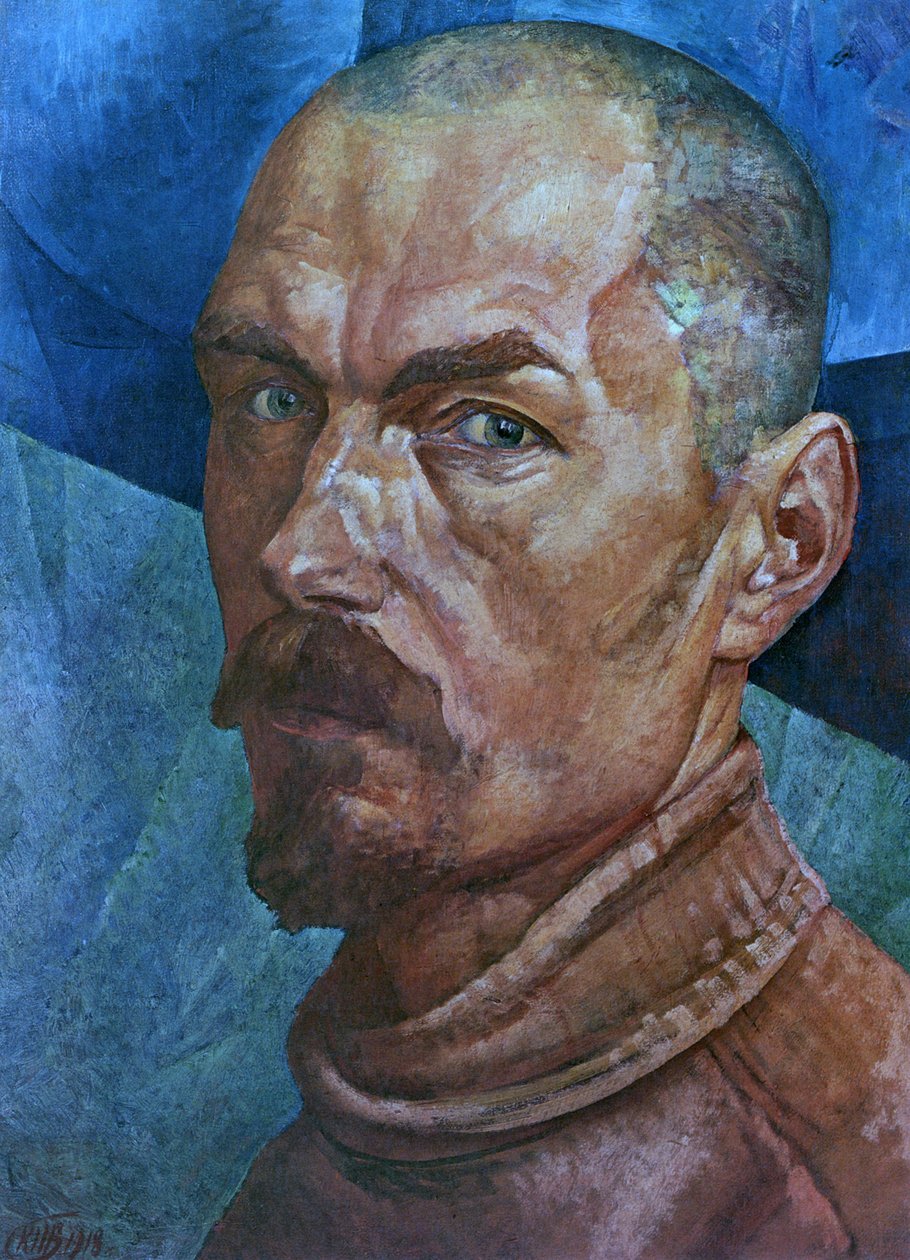 Zelfportret door Kuzma Sergeevich Petrov Vodkin