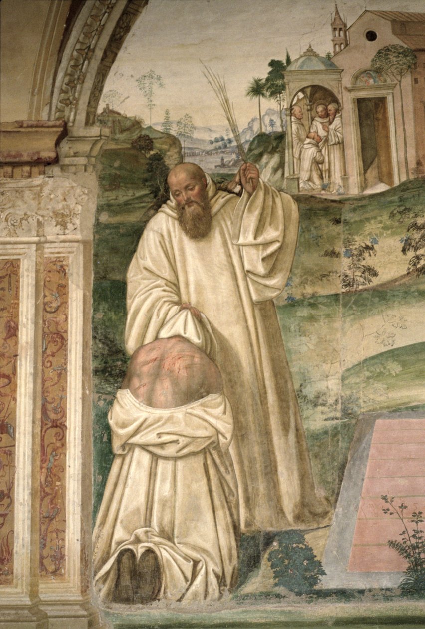 Het Leven van Sint Benedictus (detail) door L. and Sodoma, G. Signorelli