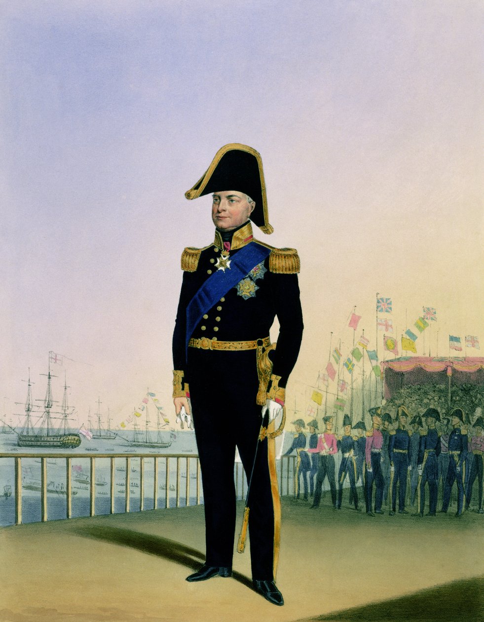 Portret van koning Willem IV (1765-1837) plaat 14 uit 