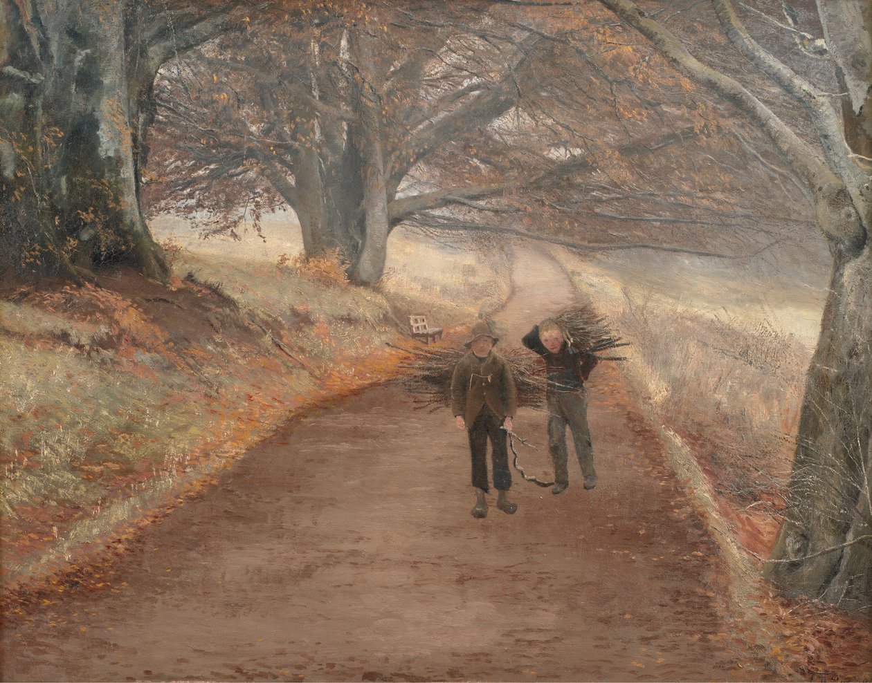 Voetpad bij Herlufsholm, Seeland door Laurits Andersen Ring