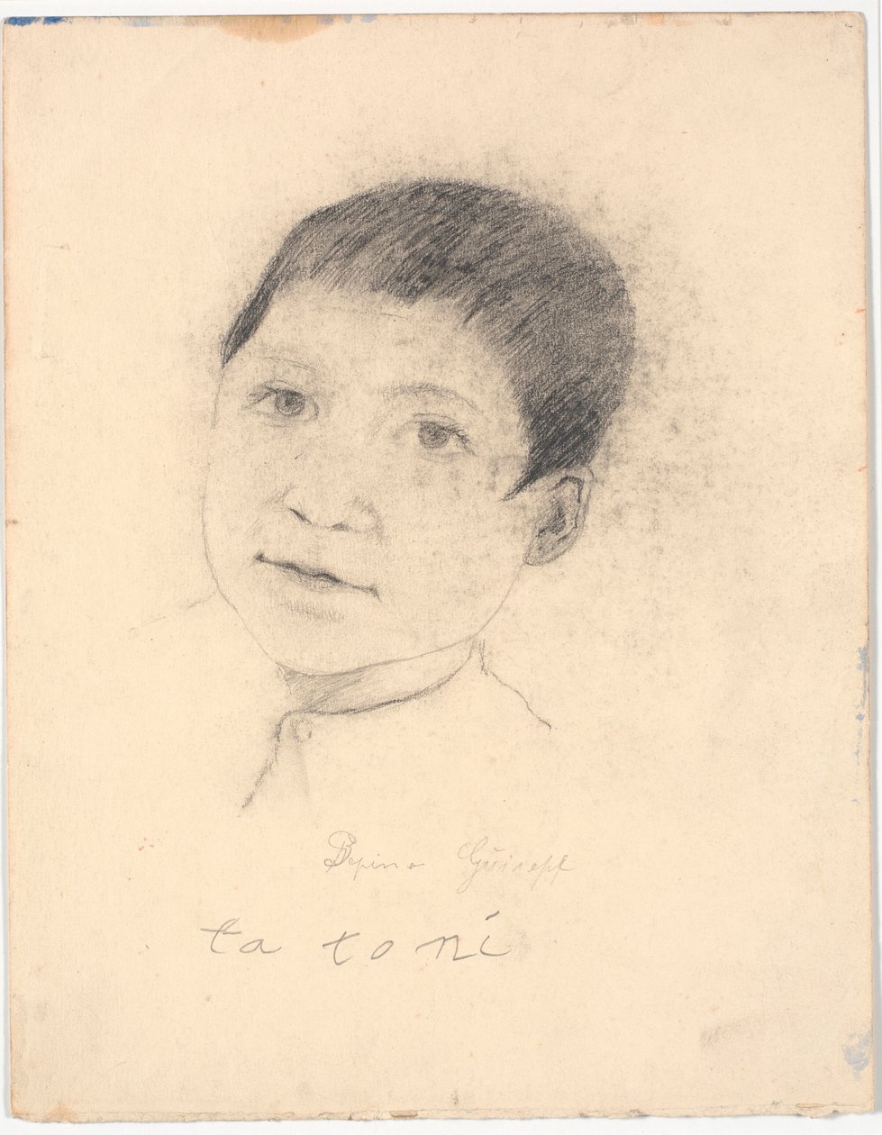 Portret van Italiaanse Jongen door Laurits Andersen Ring