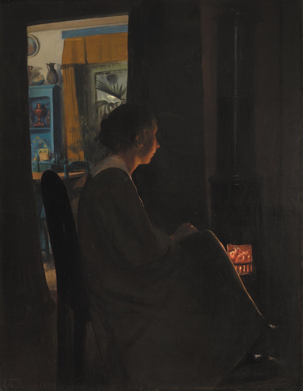 Schemering. De vrouw van de kunstenaar door Laurits Andersen Ring