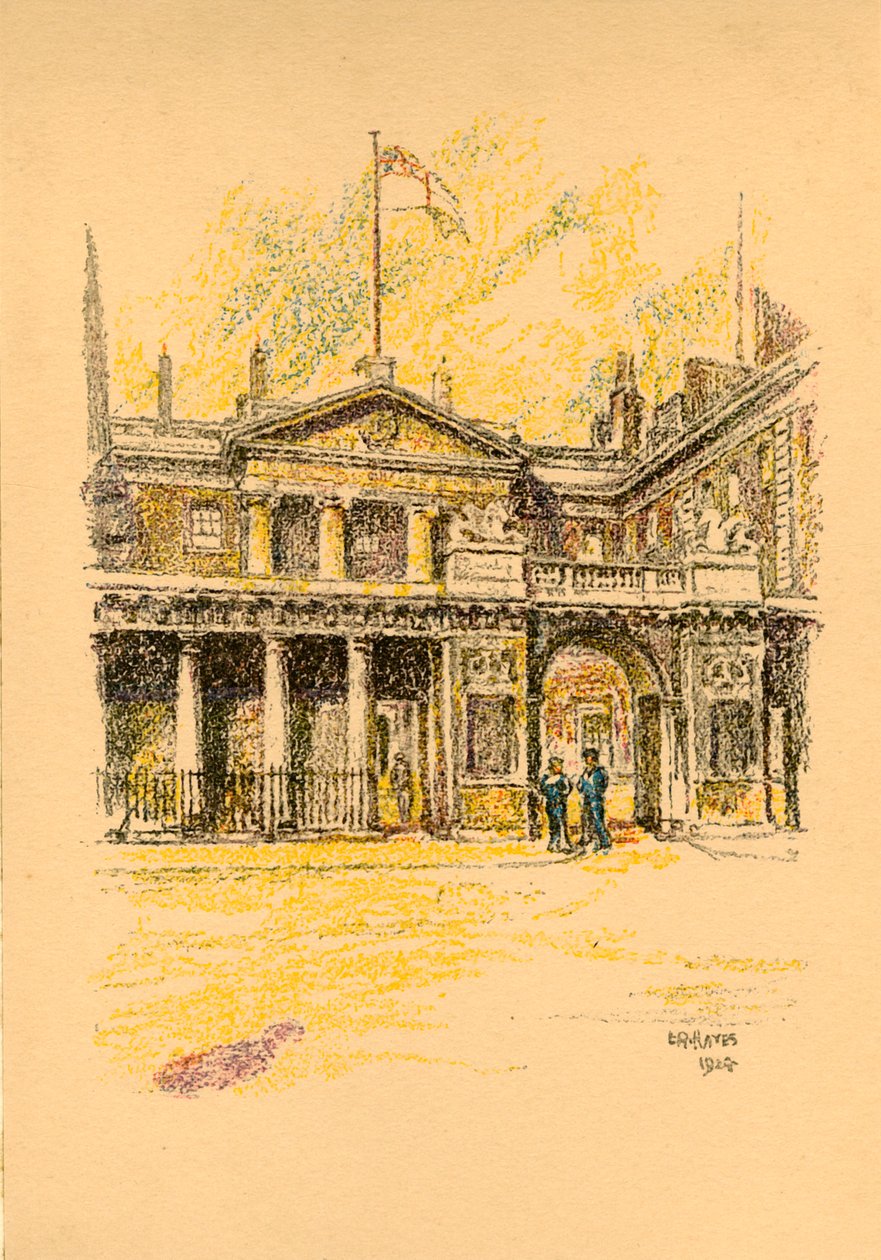 Het Admiraliteit, Whitehall, Londen, 1924 door L. A. Hayes
