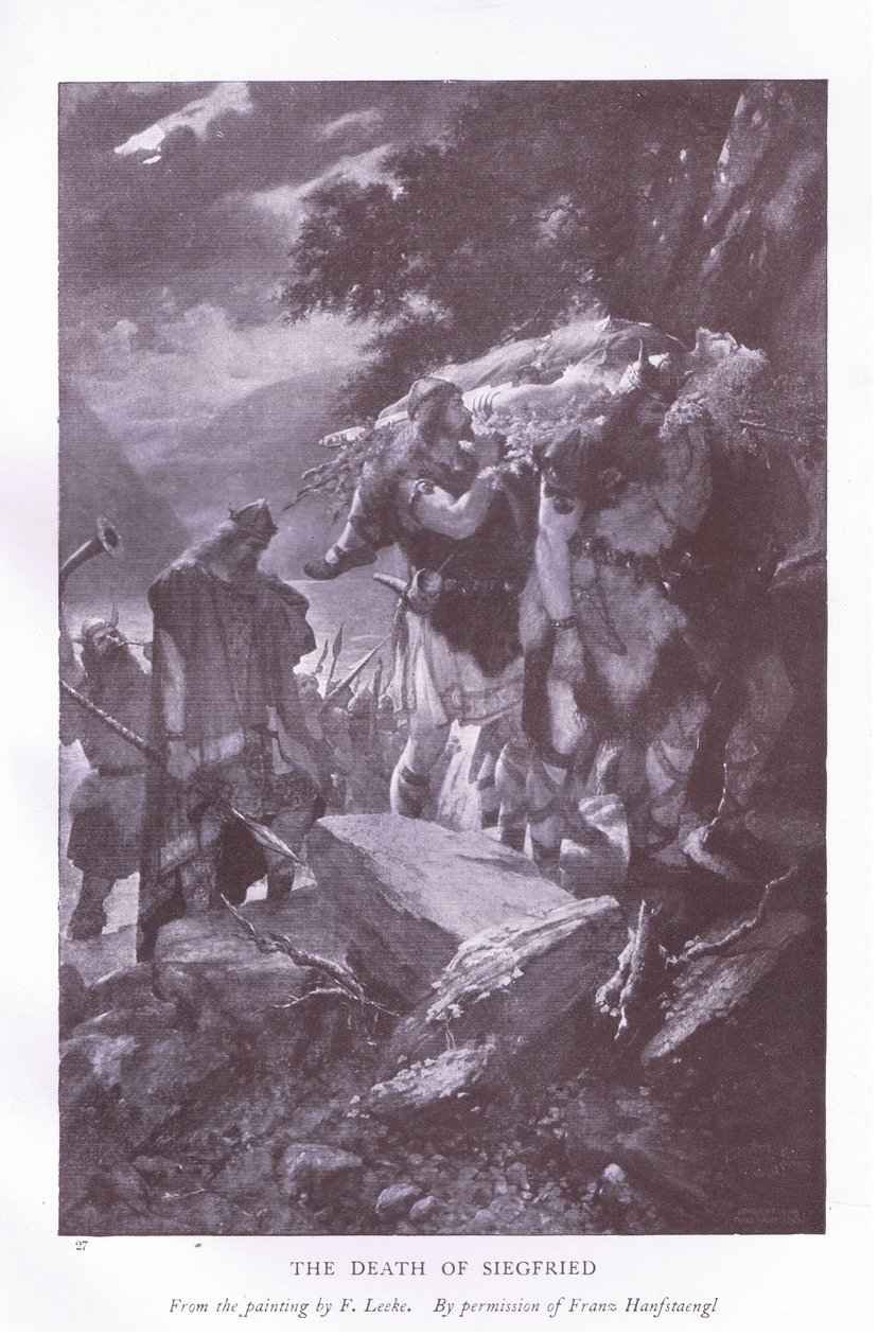 De dood van Siegfried door L. Leeke