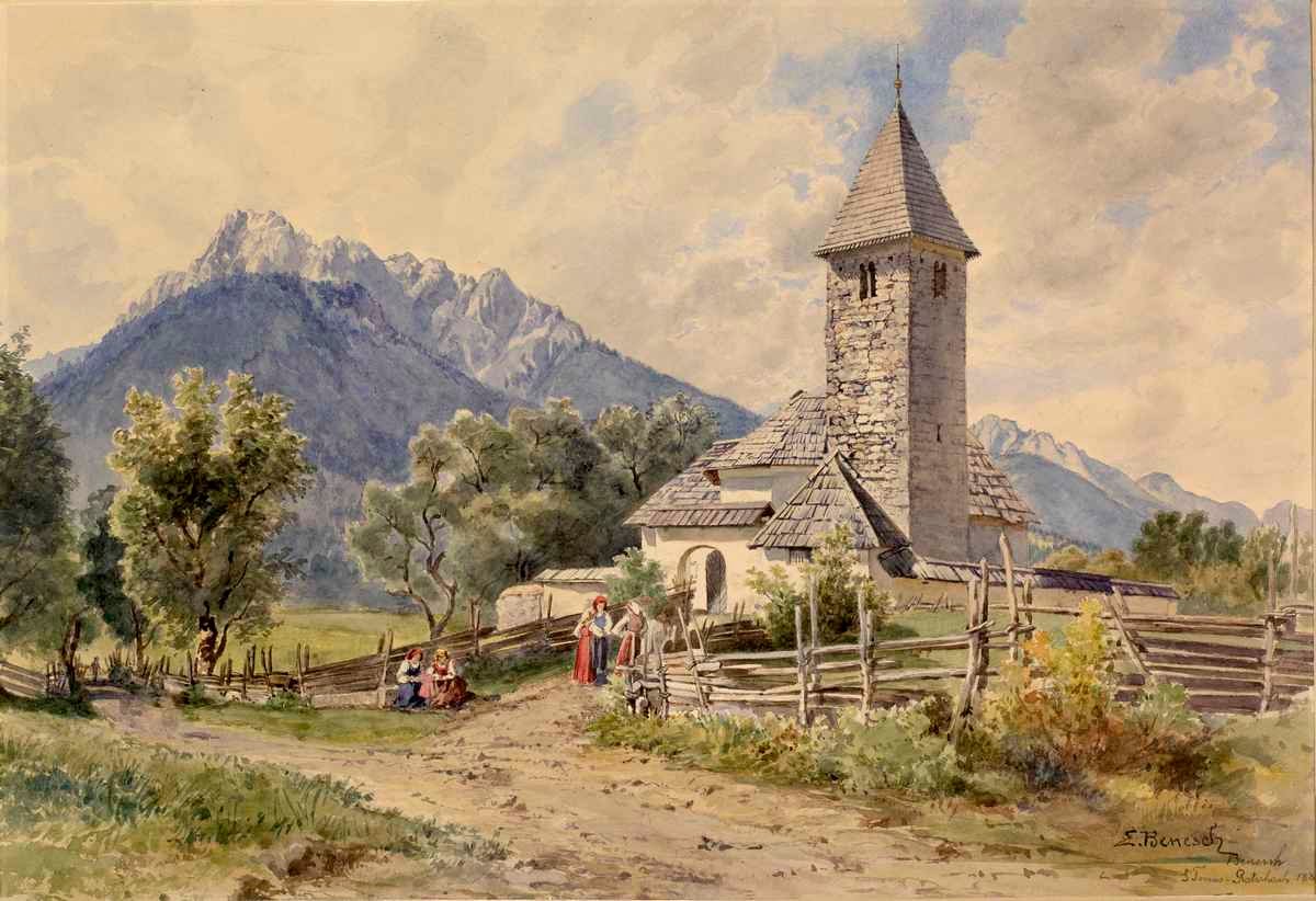 Kerk van St. Thomas in Rateče door Ladislav Benesch