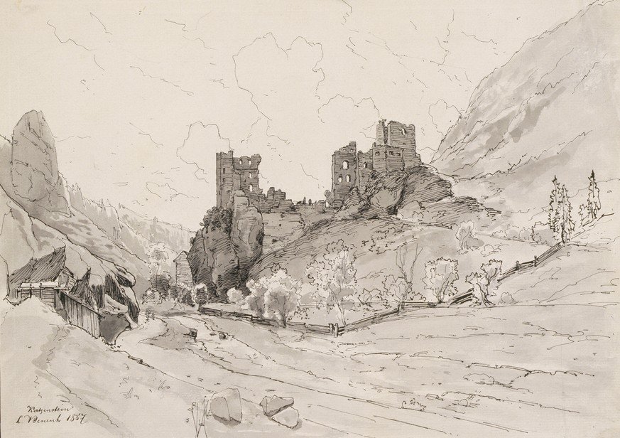 Ruïnes van kasteel Kamenn door Ladislav Benesch