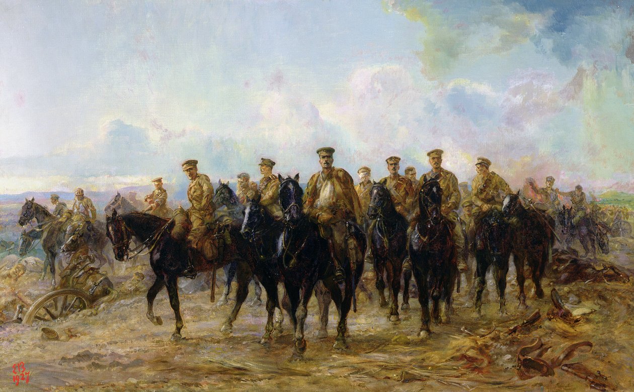De terugtocht uit Mons, 1927 door Lady Butler