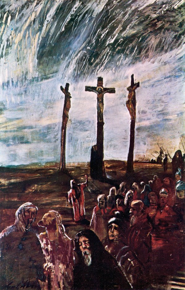 Golgotha door Lajos Gulácsy