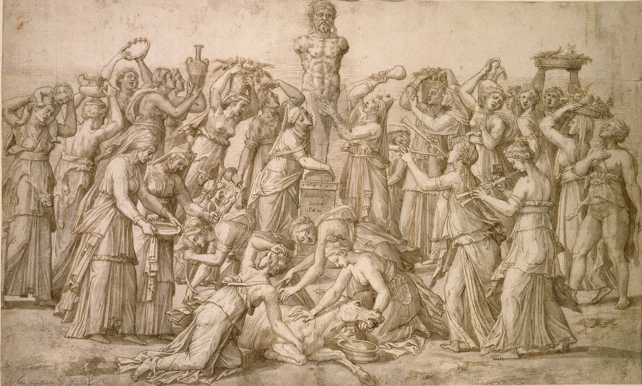 Offer aan Priapus, 1540 door Lambert Lombard