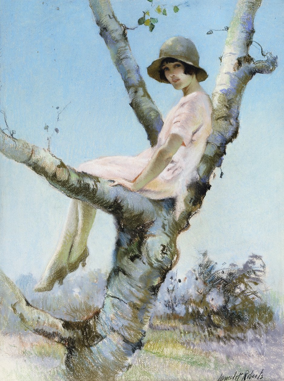 De roze jurk door Lancelot Roberts