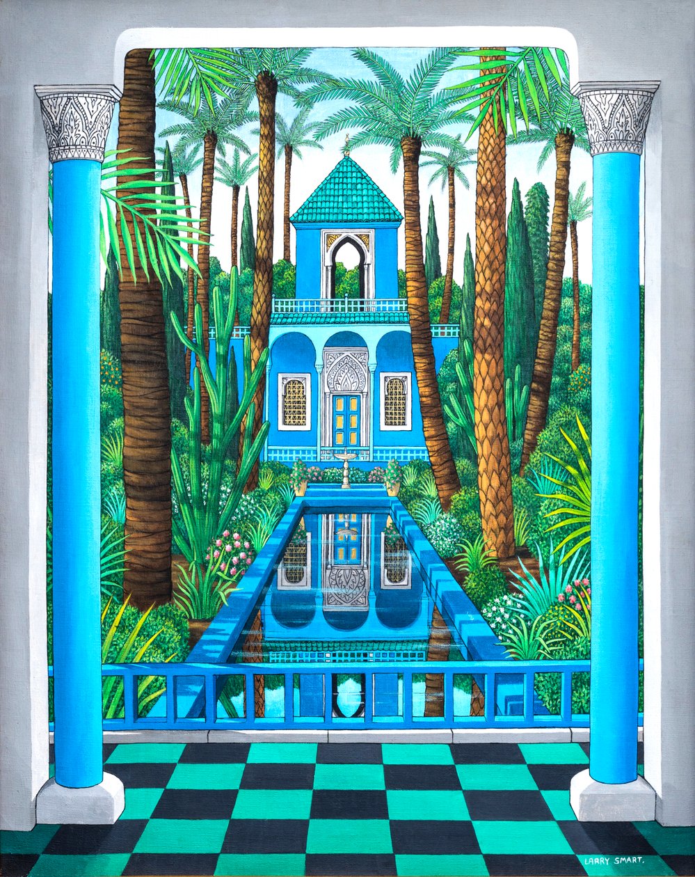 Marjorelle reflecties, 1998 door Larry Smart