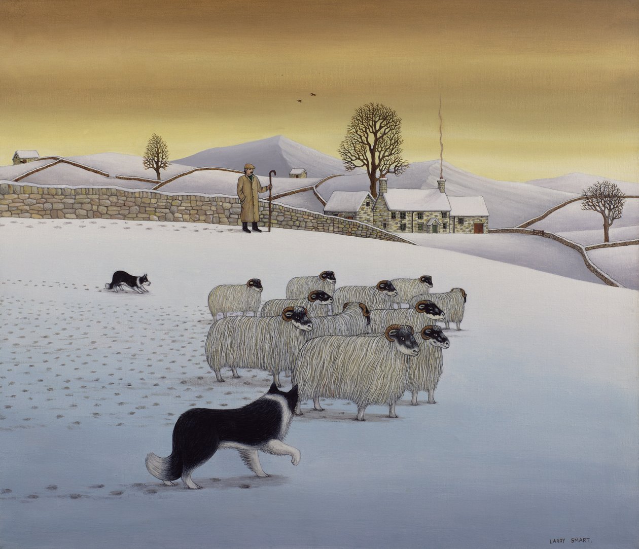 De Fells in de Winter door Larry Smart