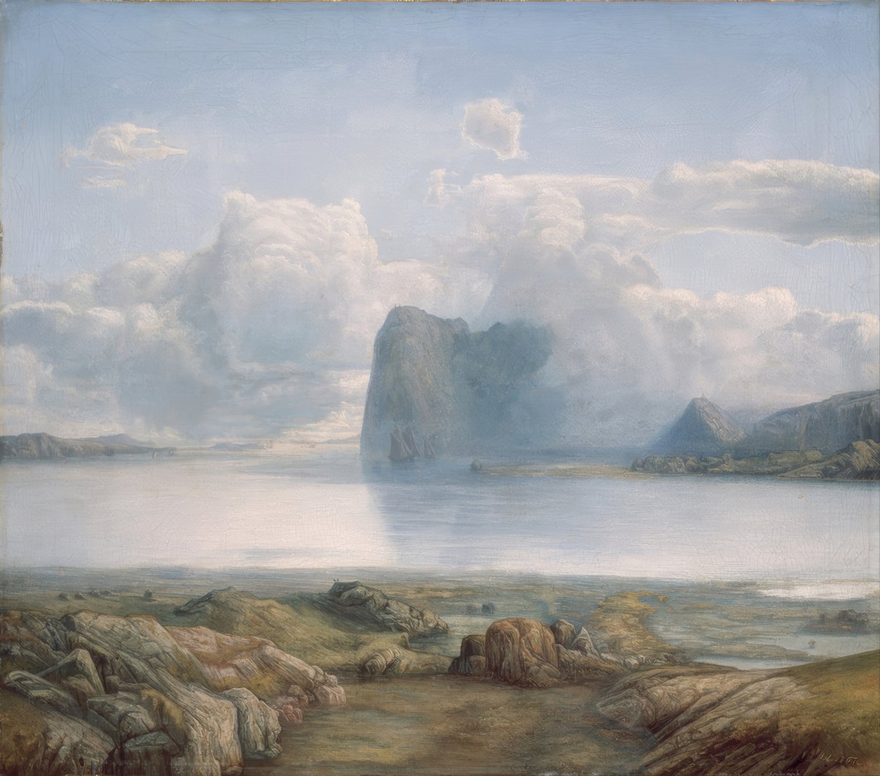 Eiland Borgøya door Lars Hertervig