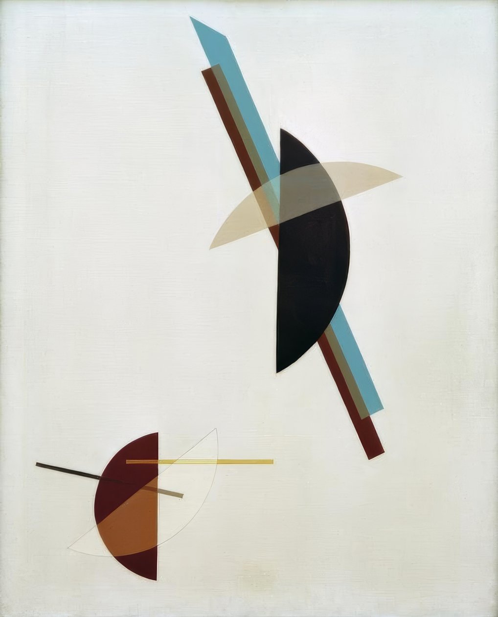 Op witte grond door Laszlo Moholy Nagy