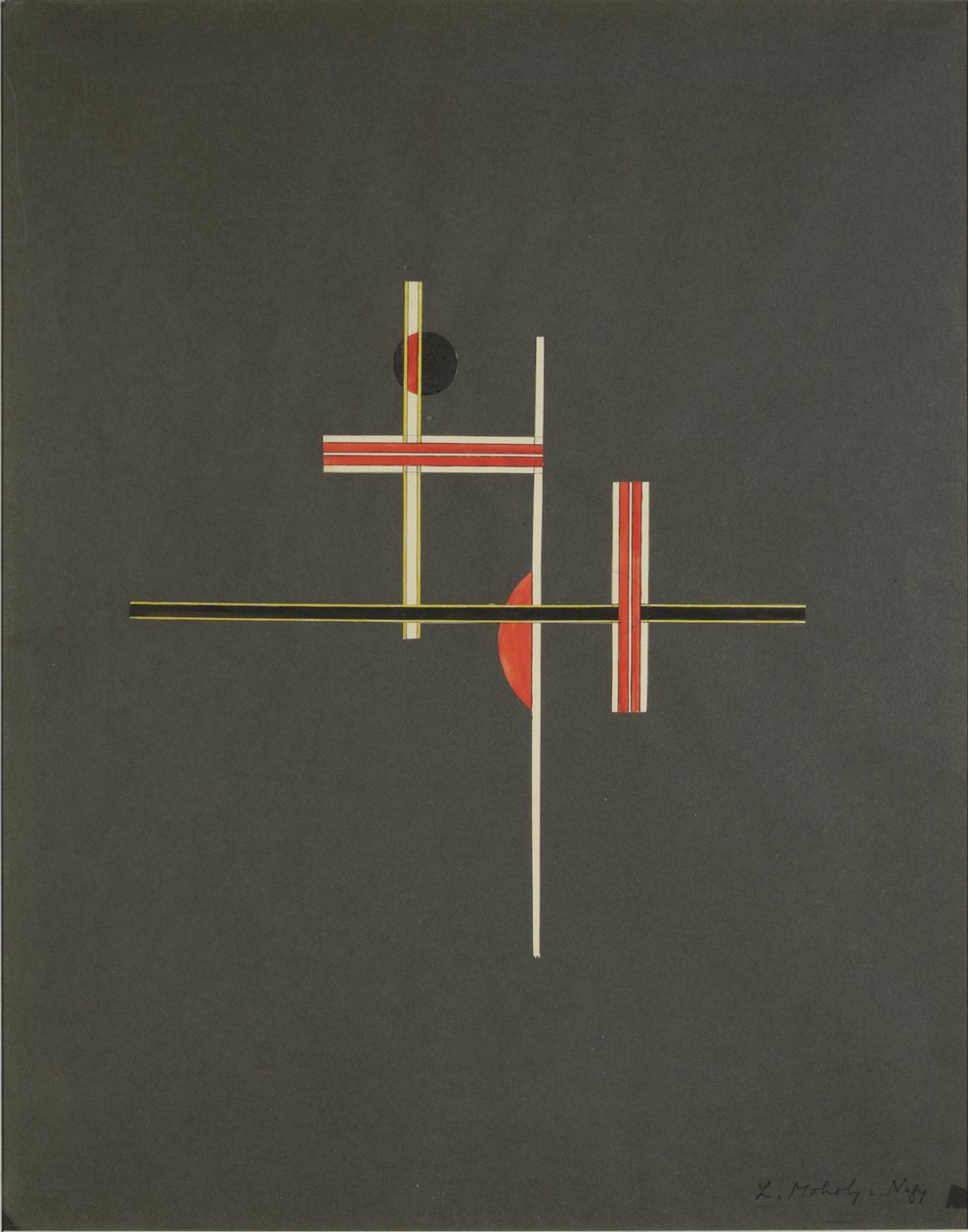 Rood en zwart balans, 1922 door Laszlo Moholy Nagy