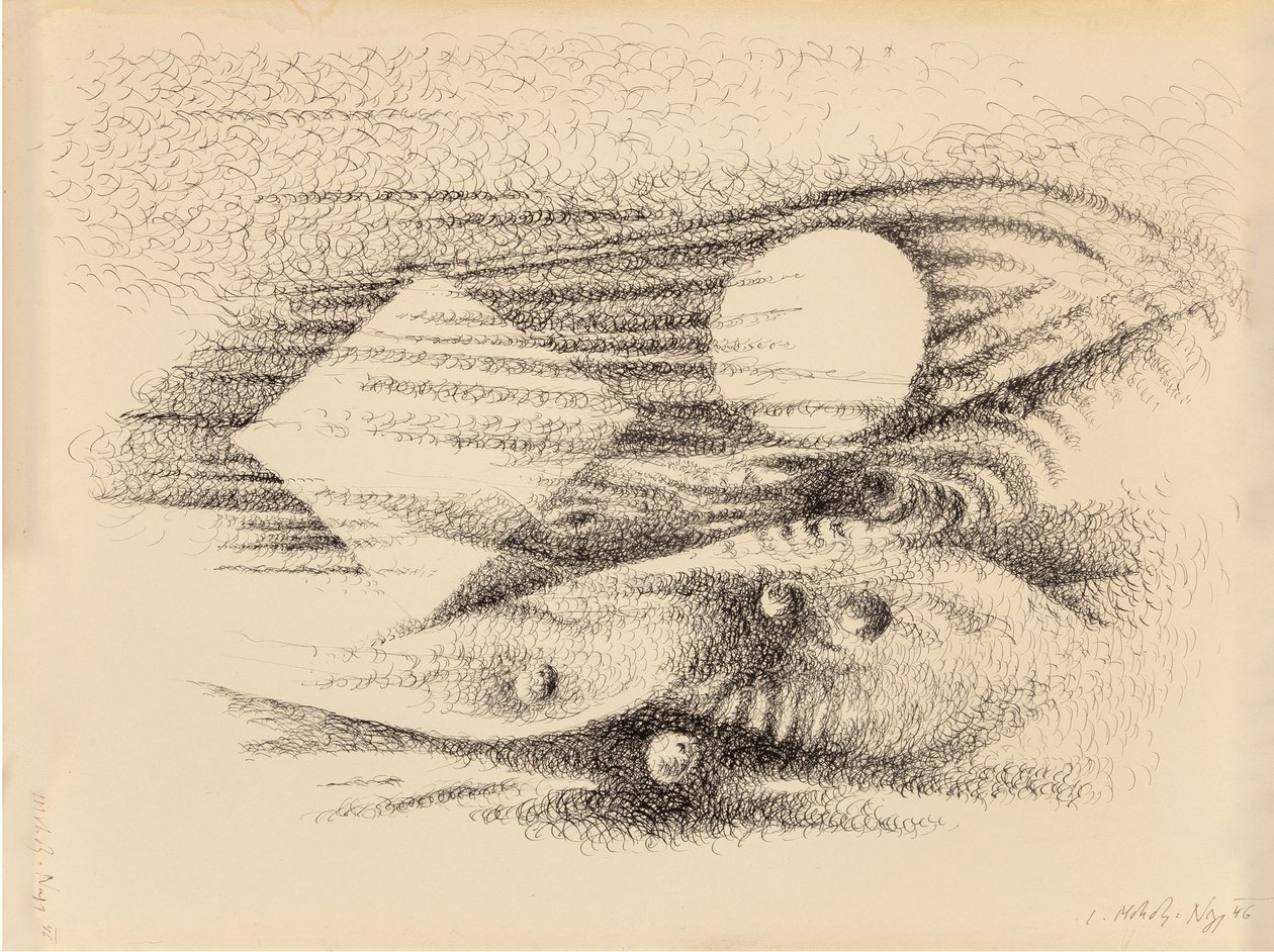 Ritmische golf, 1946 door Laszlo Moholy Nagy