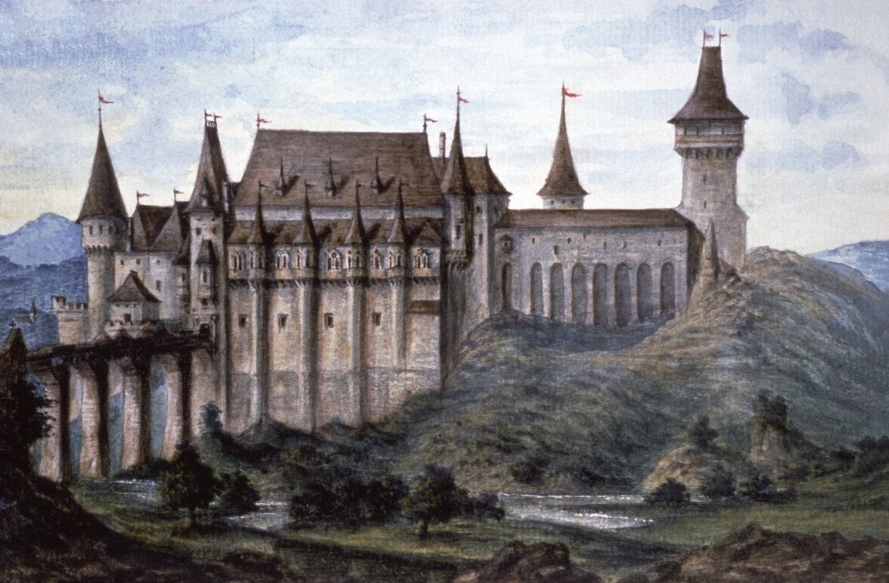 Kasteel in Vajdahunyad door Laszlo Than