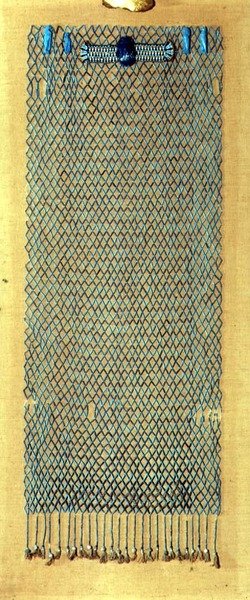 Begrafenis kralennet, na 600 v.Chr. door Late Period Egyptian