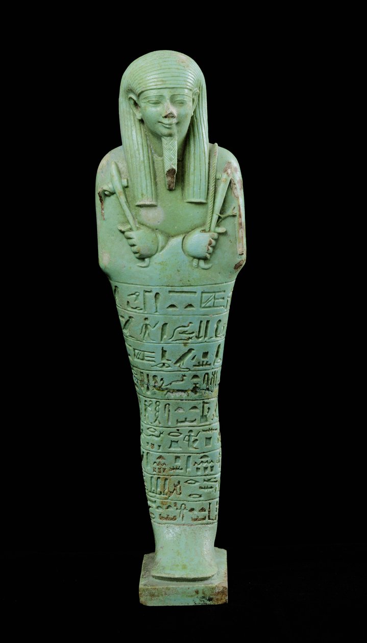 Shabti-figuur (faience) door Late Period Egyptian