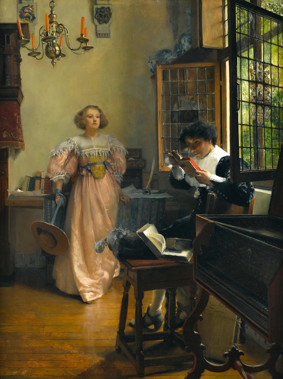 De hardnekkige lezer door Laura Theresa Alma Tadema