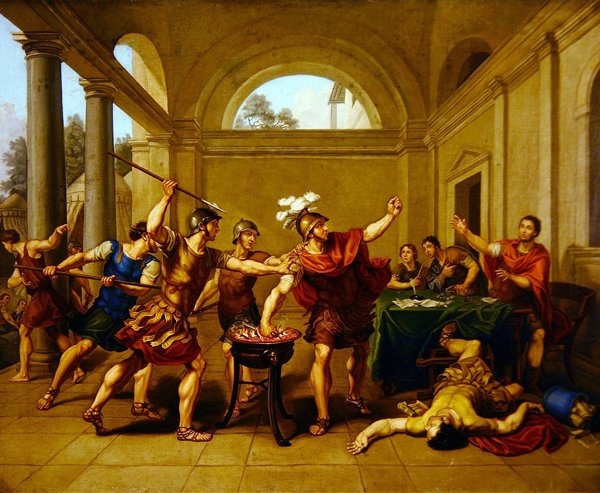 Mucius Scaevola door Laurent Pecheux