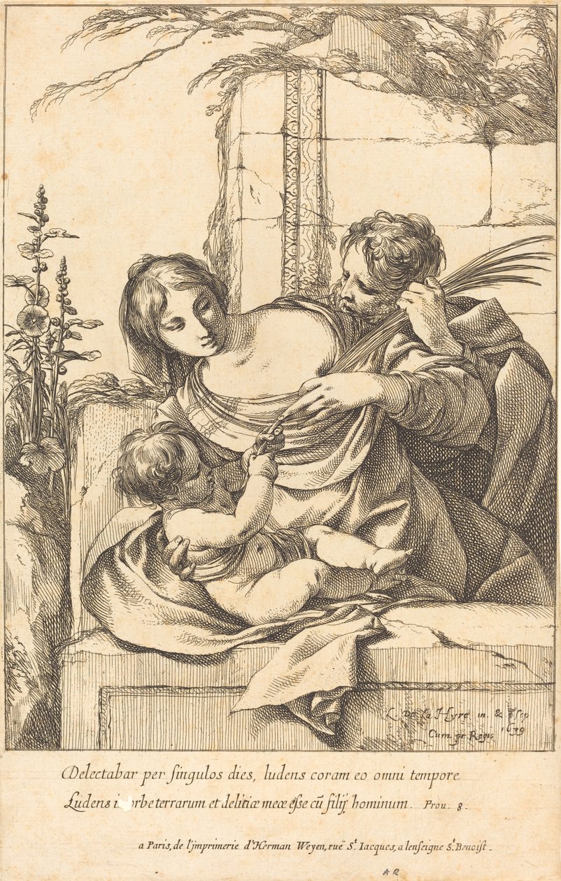 De Heilige Familie door Laurent de la Hyre