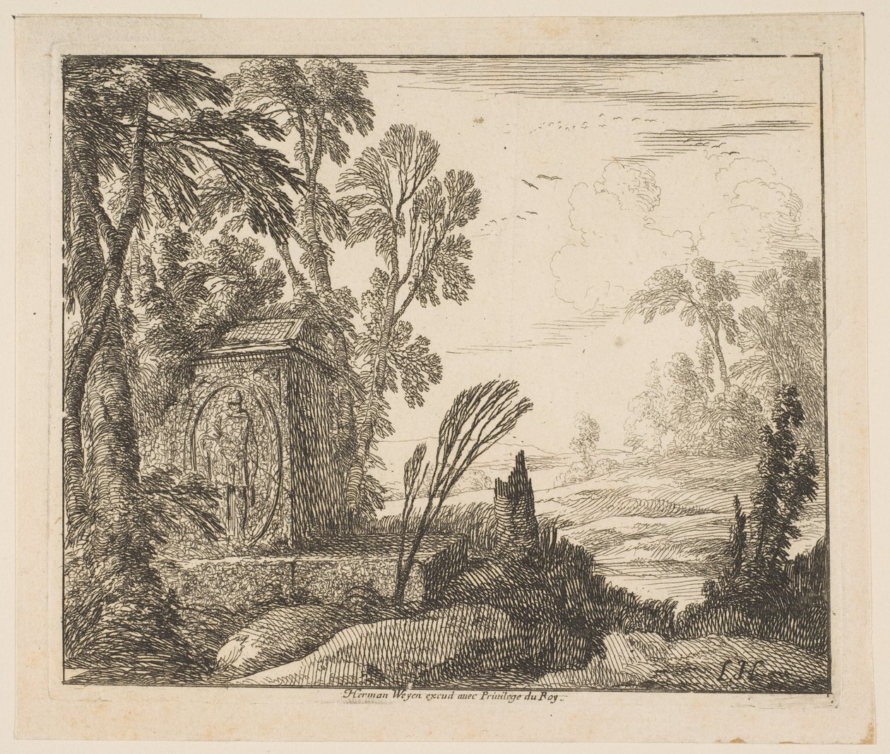 De sarcofaag, 1640 door Laurent de la Hyre