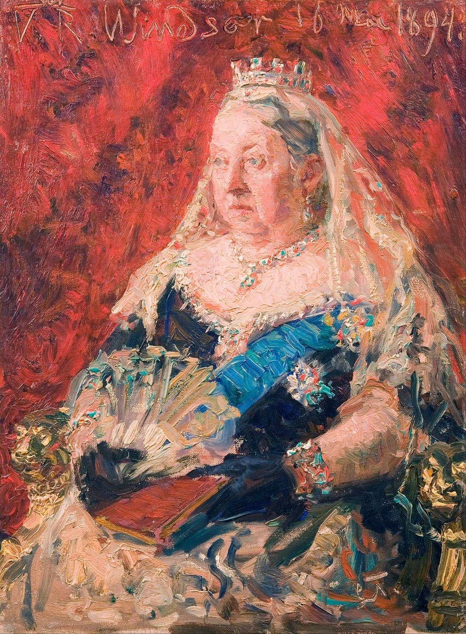 Portret van koningin Victoria door Laurits Regner Tuxen