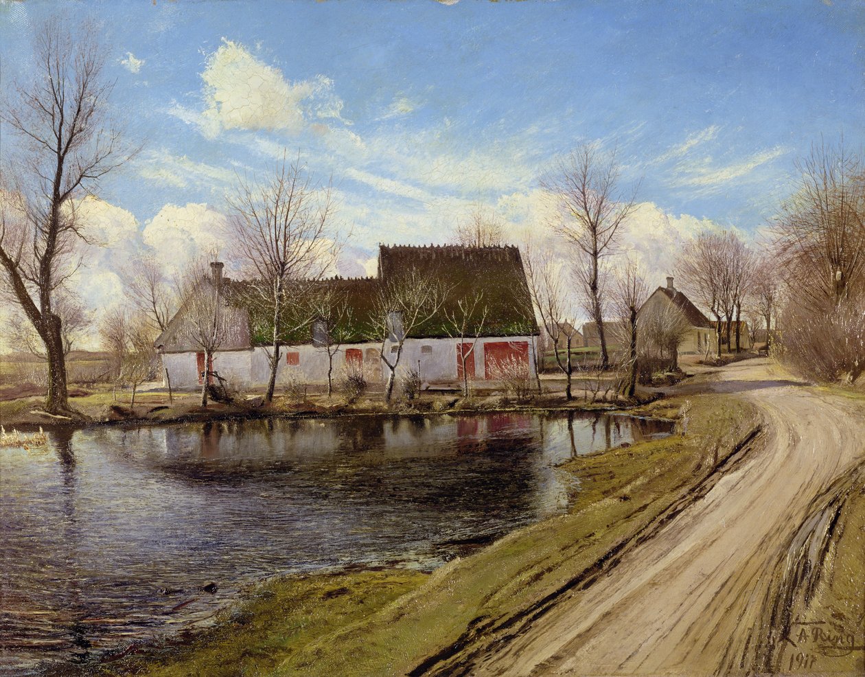 Boerderijen in Baldersbronde door Laurits Andersen Ring