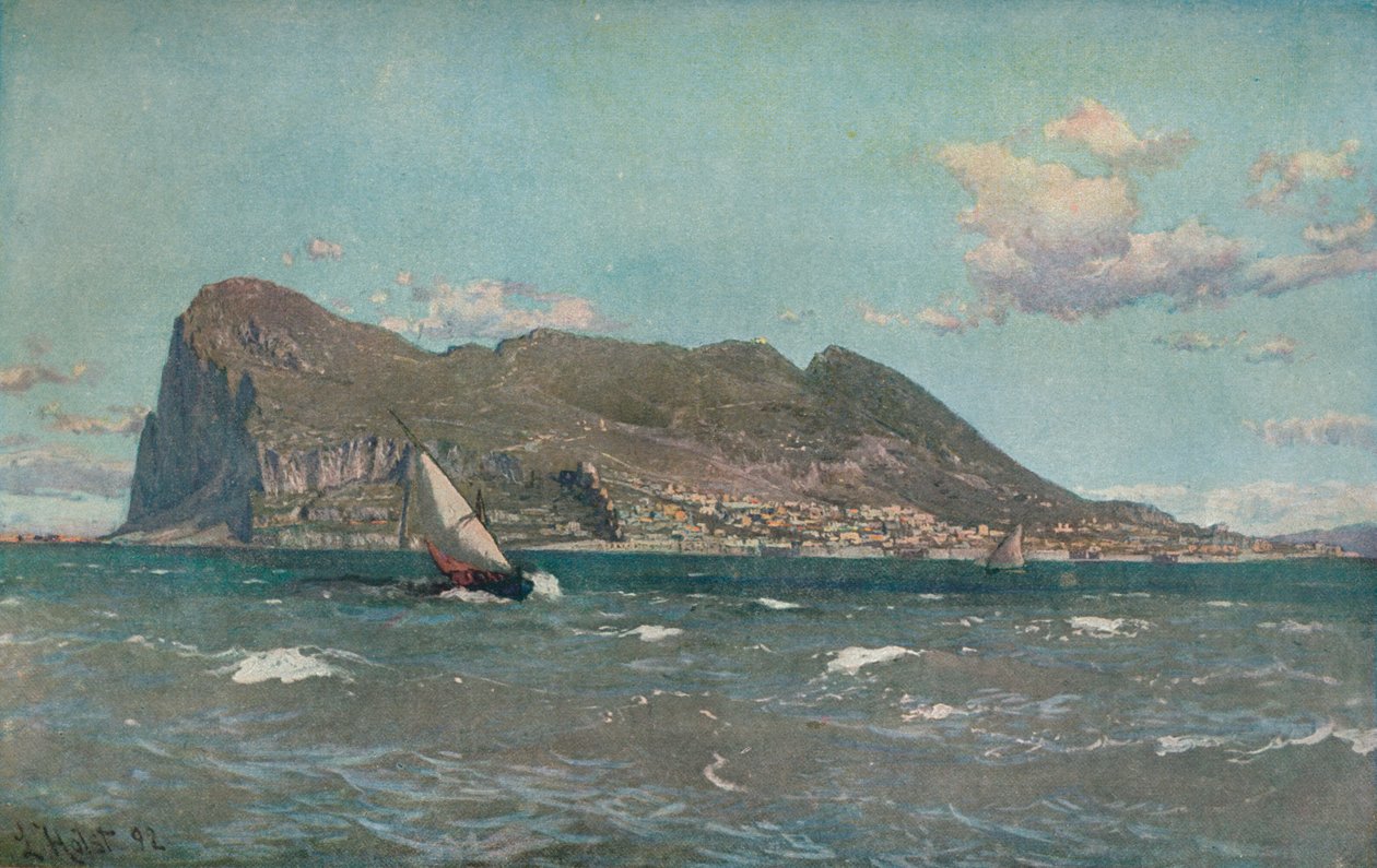 Gibraltar door Laurits Bernard Holst