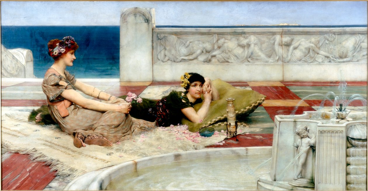 Liefde in Ledigheid, c.1891 door Lawrence Alma Tadema