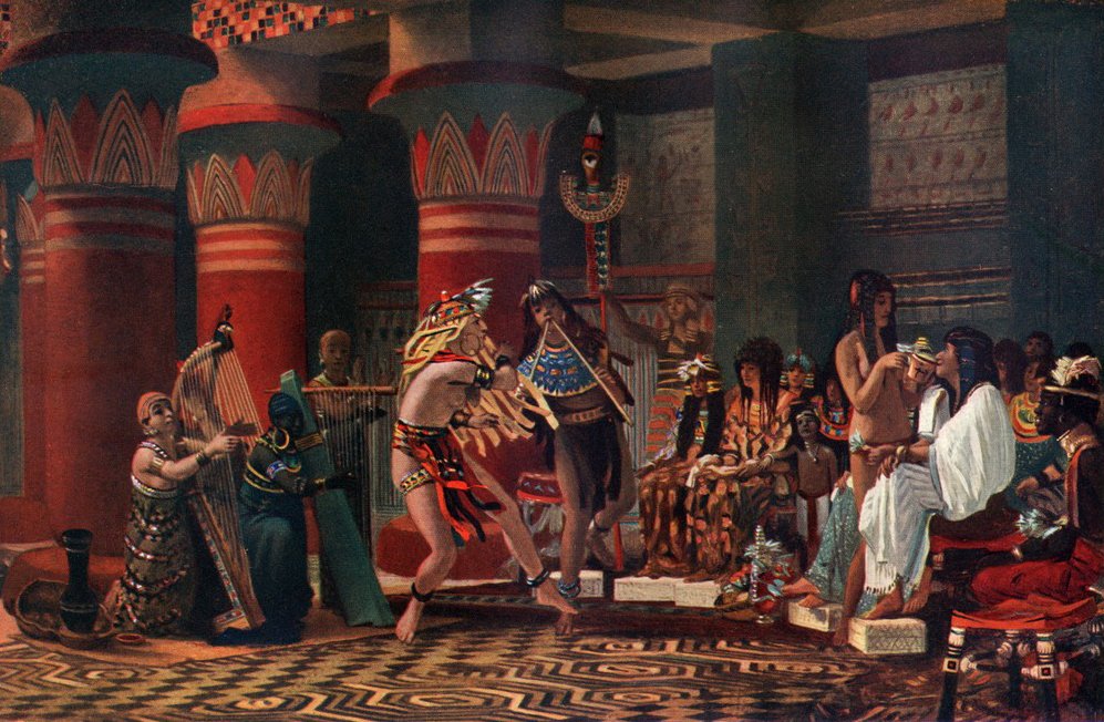 Vrijetijdsbesteding in het Oude Egypte door Lawrence Alma Tadema