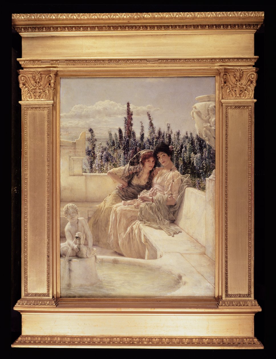 Fluisterende Middag, 1896 door Lawrence Alma Tadema