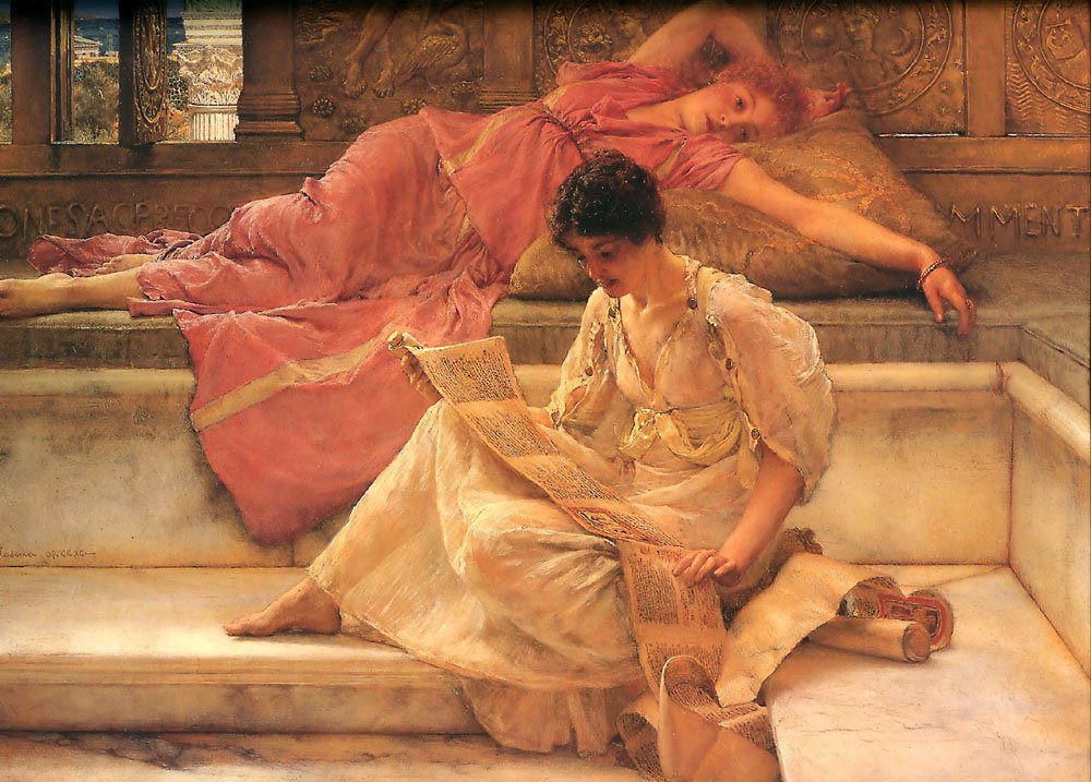 Favoriete dichter door Lawrence Alma Tadema