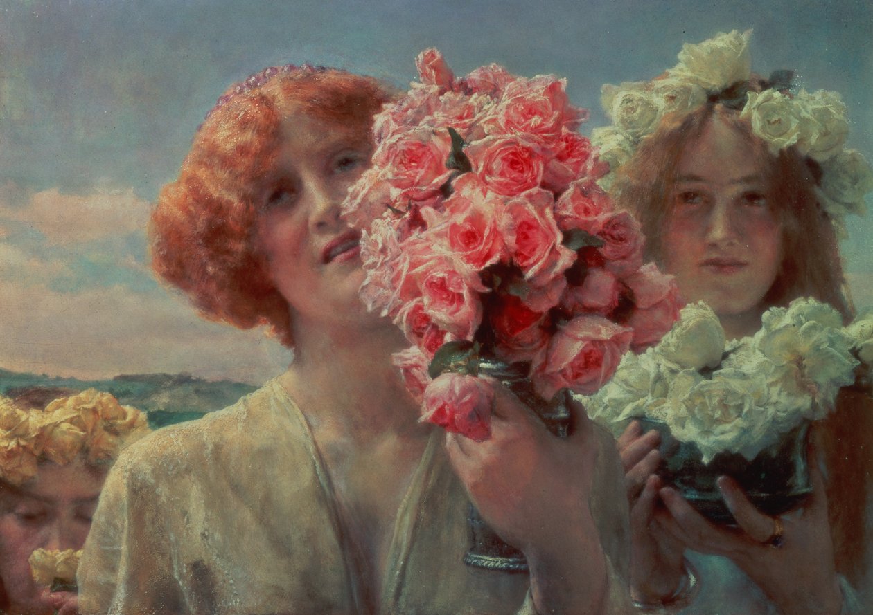 Zomeraanbieding, 1911 door Lawrence Alma Tadema