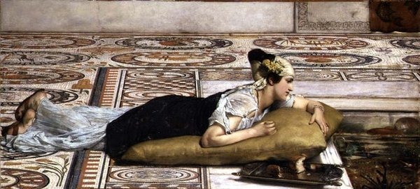 Waterhuisdieren door Lawrence Alma Tadema