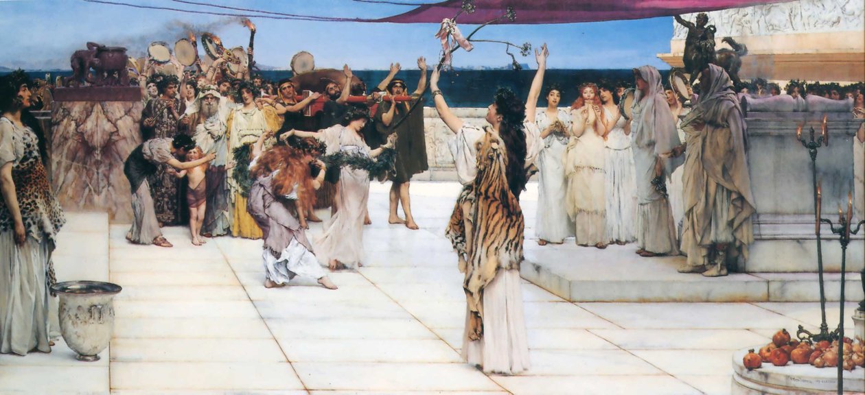 Een toewijding aan Bacchus door Lawrence Alma Tadema
