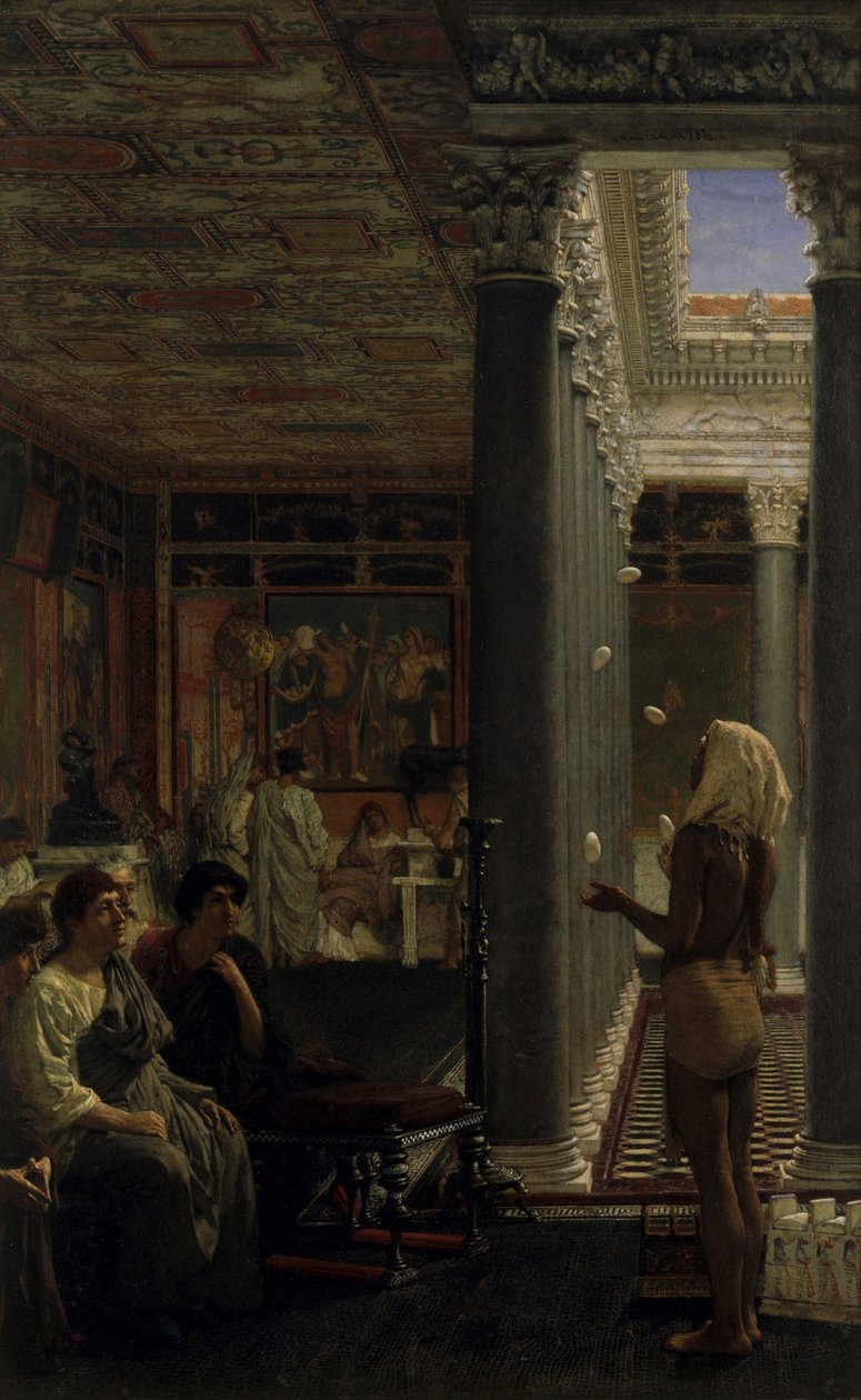 Een jongleur, 1870 door Lawrence Alma Tadema