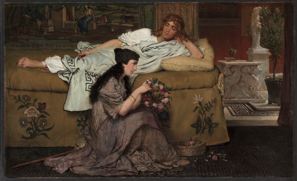 Glaucus en Nydia, 1867 door Lawrence Alma Tadema