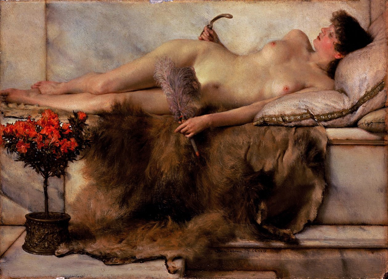 In het Tepidarium door Lawrence Alma Tadema