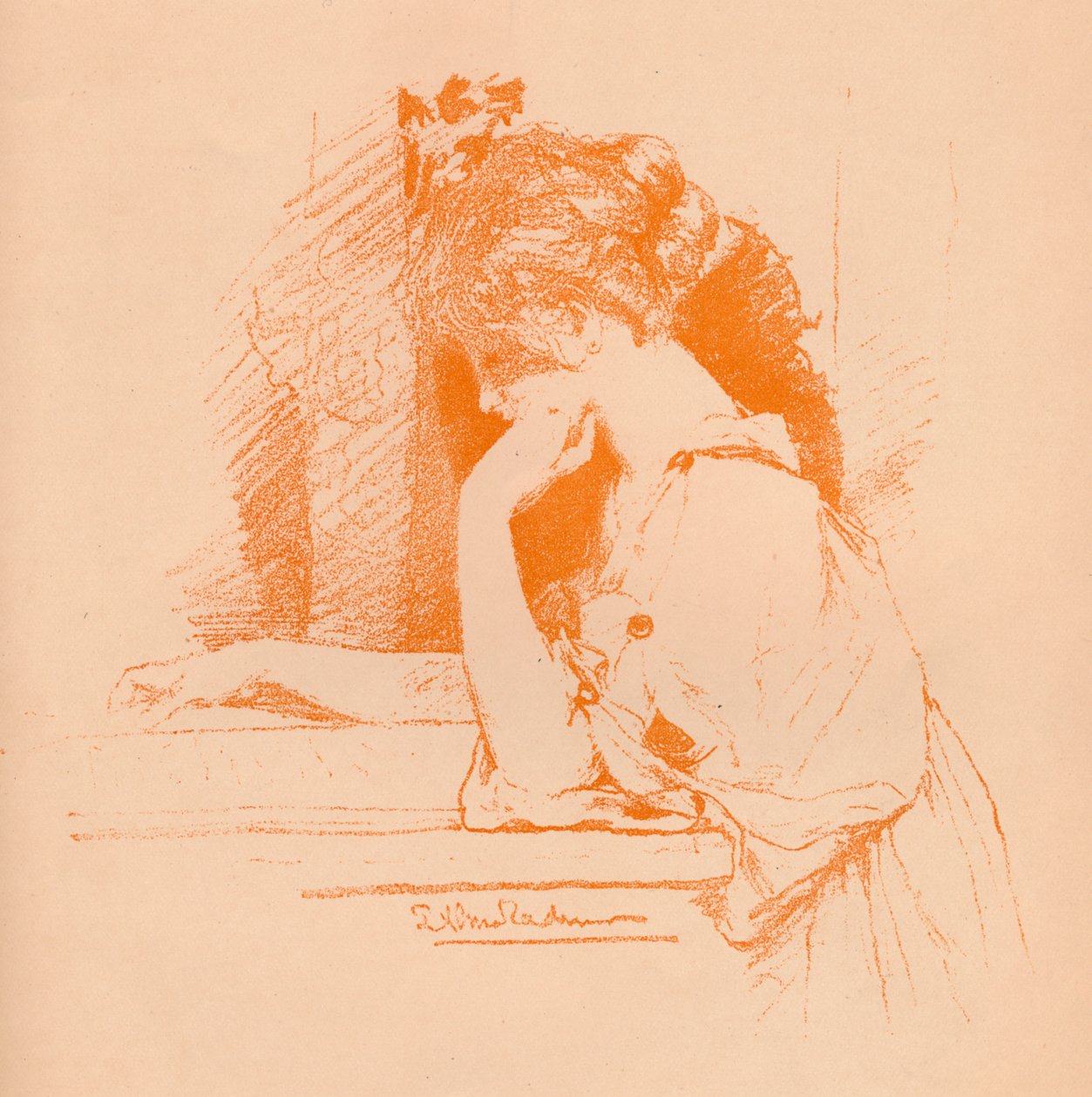 Schets van een Meisje, c1885, 1896 door Lawrence Alma Tadema