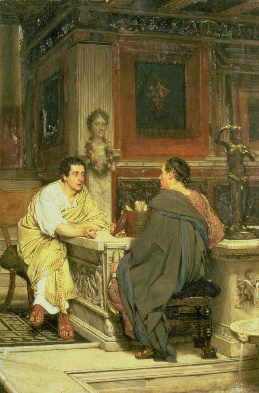 Het Gesprek door Lawrence Alma Tadema