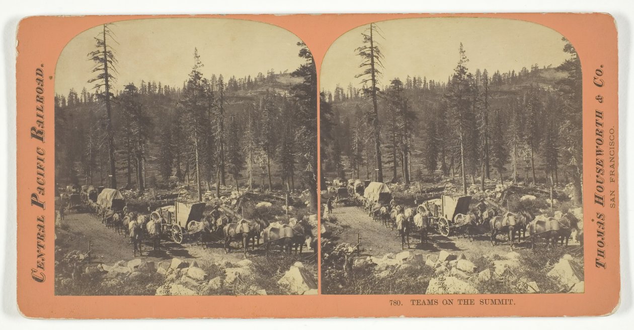 Teams op de top, 1867 door Lawrence and Houseworth