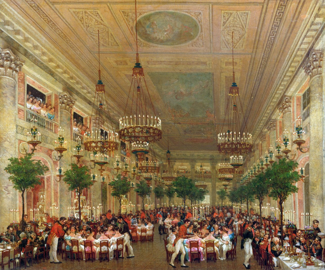 Feest in de Tuilerieën ter Viering van het Huwelijk van Leopold I (1790-1865) met Prinses Louise van Orléans (1812-50) 1832 door Le Baron Attalin
