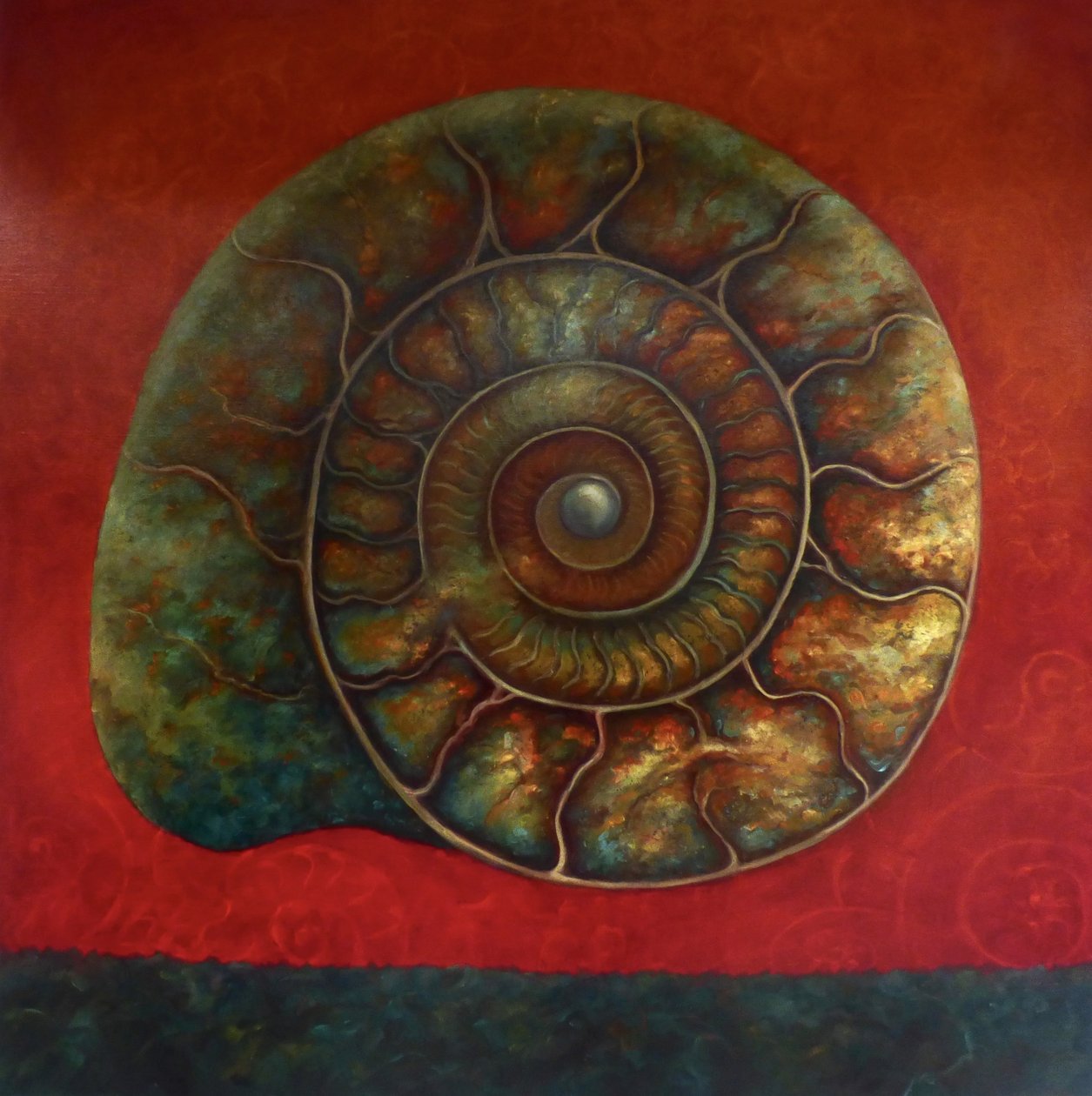 Ammoniet Rood en Groen, 2020 door Lee Campbell