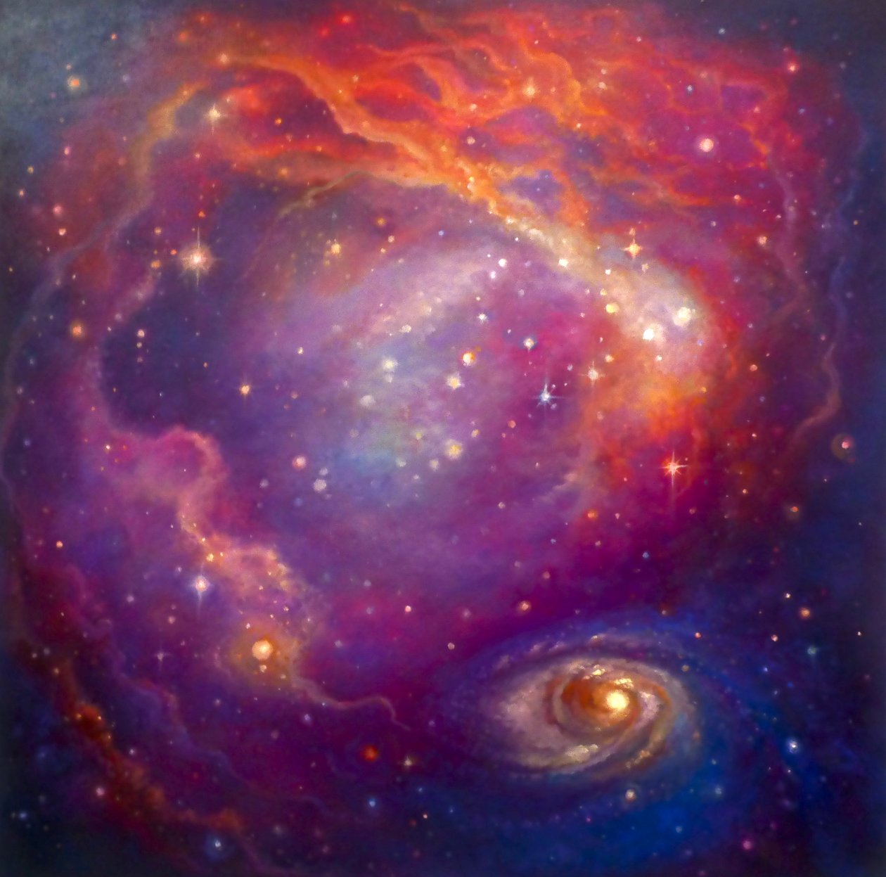 Nebula Amethyst door Lee Campbell