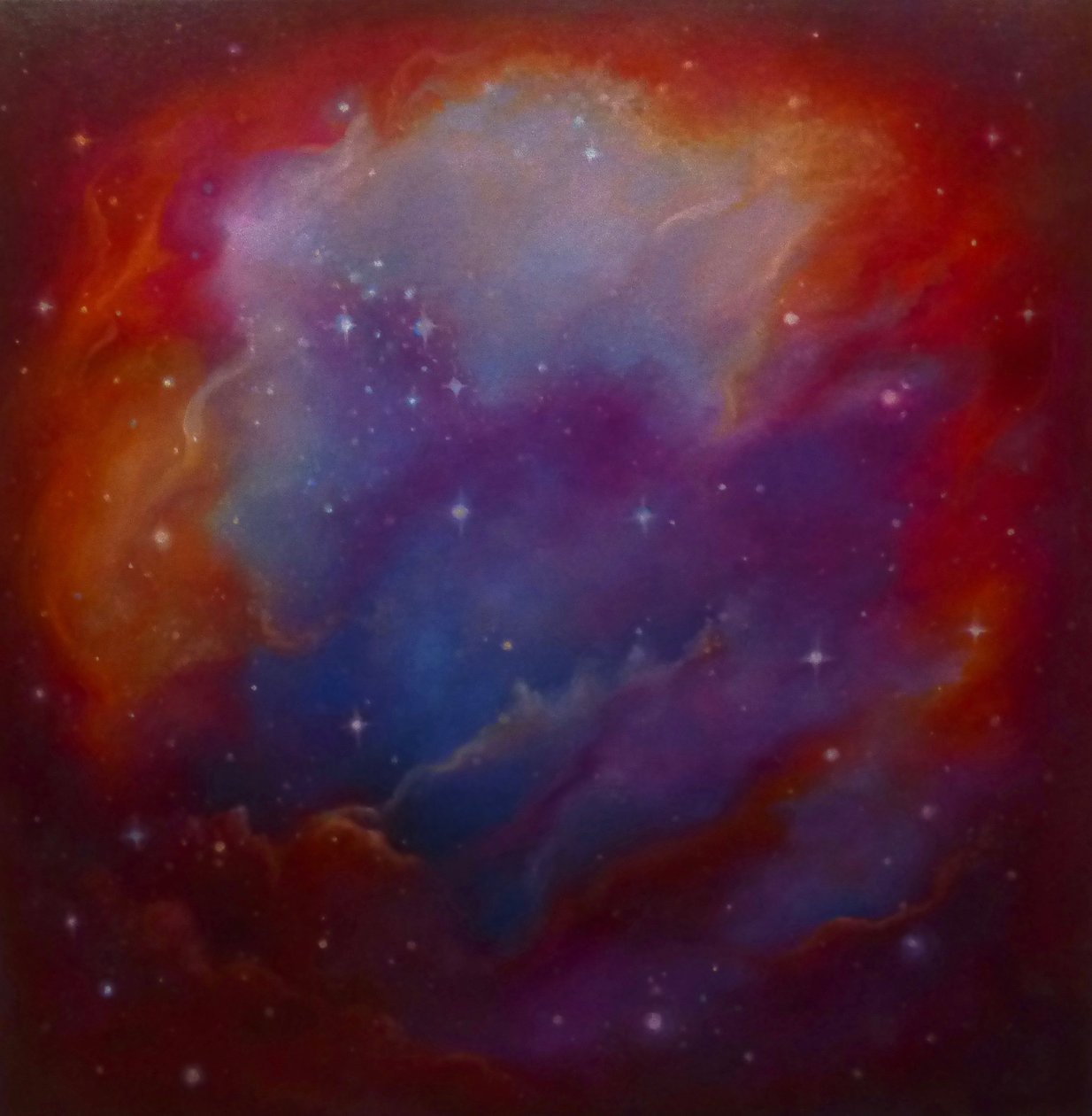 Nebula Carmine, 2023 door Lee Campbell