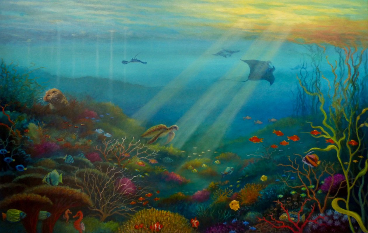 Pacifische Stralen door Lee Campbell