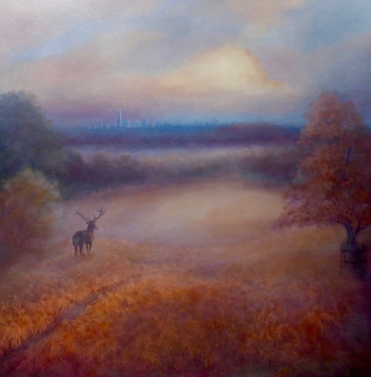 Richmond Park met stadszicht, 2020 door Lee Campbell
