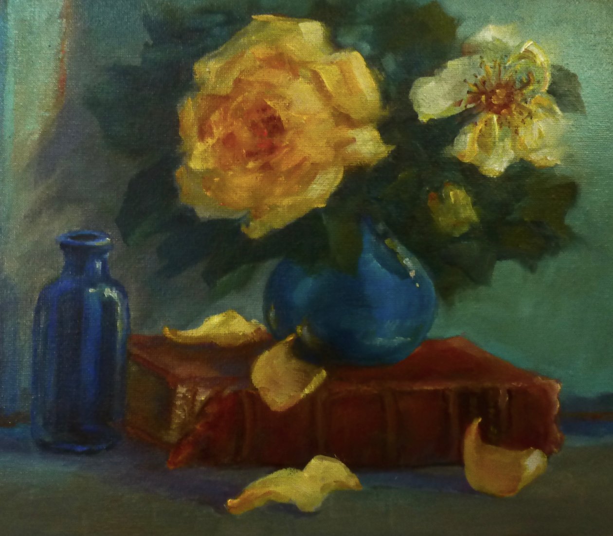 Gele rozen door Lee Campbell